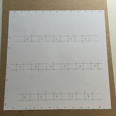 a sheet of paper with lines on it