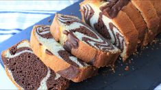 slices of chocolate swirl bread on a cutting board