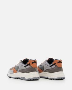 Leather, 100% | Hogan Men's Hyperlight Sneakers | FW23/24 Modern Brown Sneakers With Translucent Outsole, Sneakers, Leather