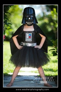 88 of the Best DIY No-Sew Tutu Costumes - DIY for Life Tutu Costumes Diy, Diy Fantasia, Disfraz Star Wars, Darth Vader Costumes, No Sew Tutu, Star Wars Diy, Diy Kostüm, Photos Booth