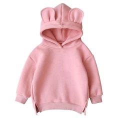 The Cartoon Ear Hoodie Sweater is the perfect piece of clothing to keep your kids warm and cozy this winter. Made from cotton materials, it comes in 4 colors for any style. Simple everyday hoodie wears for boys and girls. Features: Unisex hoodie for boys and girls. Ear-hood, solid pattern. Super soft to the skin and very comfortable to wear. Fabric & Care: Made of high-quality cotton materials. Hand-washed preferred. Do not bleach. Size Chart (inches): Please order one size bigger for a better f Cute Long Sleeve Cotton Hooded Jacket, Cute Cotton Hooded Jacket With Long Sleeves, Playful Hooded Hoodie For Fall, Playful Hoodie Outerwear For Winter, Playful Winter Hoodie Outerwear, Warm Cotton Hoodie For Winter, Playful Fleece Hoodie Outerwear, Playful Fleece Hoodie For Fall, Playful Fleece Hoodie With Long Sleeves