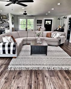 the living room is clean and ready for us to use in its new owner's home