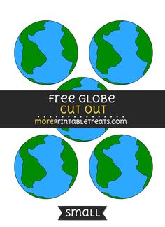 free globe cut out for kids to make the earth look like it is in space