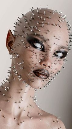 Arte Peculiar, Avant Garde Makeup, Cool Makeup Looks, Make Up Inspo, Fx Makeup, Goth Makeup, Fantasy Makeup, Editorial Makeup, Creative Makeup