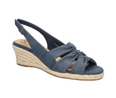 Synthetic upper, Adjustable buckle closure type for secure & custom fit,2\ wedge heel, Open toe, Padded insole for added comfort, Durable TPR outsole | Women's Bella Vita Cheerful Wedges Sandals in Navy Linen Pnt Size 7 Womens Sandals Wedges, Navy Linen, Shoes Heels Wedges, Espadrille Wedge, Espadrille Sandals, Dress Sandals, Espadrilles Wedges, Wedge Heels, Wedge Shoes