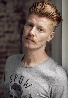 Francois Verkerk for Movember Groom Hair Styles, Beard Styles Shape, Moustaches Men, Beard Shapes, Redhead Men