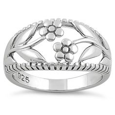 Top of ring height: 10.6mm

Band width: 6.1mm

Shank width: 3.2mm



Metal: 925 sterling silver

Plating: rhodium plated

Finish: high polish Twin Flower, Quality Rings, Bali Jewelry, Flower Ring, Silver Flowers, Rhodium Plated, Rings For Men, Wedding Rings, Plating