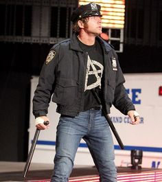 Dean Ambrose Police Jacket, Aj Lee, Wrestling Wwe