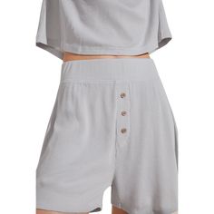 This set is a must have for your cozy days in! Crafted out of plant based fibers and cotton, this adorable set is beyond soft and perfect for year round wear. The set is made out of a long sleeve, buttoned top and the loose fitting boxer shorts feature faux fly detailing and a comfortable elastic waistband. 50% TENCEL™ Modal, 50% Cotton Machine wash cold; Tumble dry low Waffle Long Sleeve, Long Sleeve And Shorts, Button Top, Boxer Shorts, Grey Stone, Pj Sets, Plant Based, Loose Fitting, Elastic