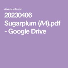 a purple background with the words sugarplun a4, ppf google drive