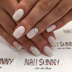 Natural Wedding Nails, Wedding Nail Ideas, Simple Wedding Nails, Stars Nails, Wedding Day Nails, Wedding Nail Art Design, Wedding Manicure, Wedding Nail, Wedding Nails For Bride