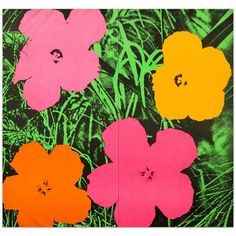 bedding Warhol Flowers, Andy Warhol Flowers, Art Andy Warhol, Jamie Wyeth, Andy Warhol Art, Warhol Art, Fleur Orange, Flower Bedding, Pop Art Posters