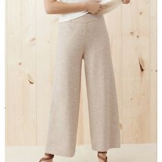 Ultra-Soft And Fuzzy, This Treasured Basic Is One Of Jenni's Favorites. Pair This With Our Marina Pullover For A Matching Set That's Nothing Short Of Luxury. 59% Polyamide, 23% Viscose, 10% Merino Wool, 5% Cashmere, 3% Elastane. Beige Full-length Pants For Loungewear, Beige Pants For Loungewear, Beige Relaxed Fit Pants For Fall, Beige Full-length Pants For Fall, Beige Full Length Pants For Fall, Beige Full Length Loungewear Pants, Neutral Wide-leg Loungewear Pants, Neutral Wide-leg Lounge Pants, Beige Full-length Loungewear Bottoms