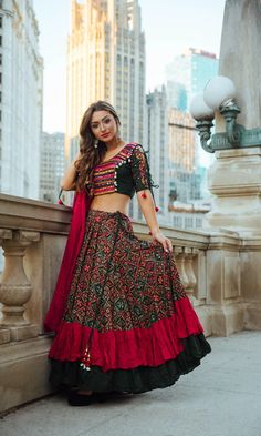 CC3512 | Chaniya choli | Raas Lengha Blouse, Garba Outfit, Chaniya Choli Designs, Garba Dress, Navratri Dress, Lehnga Dress, Lehenga Blouse Designs, Georgette Dupatta