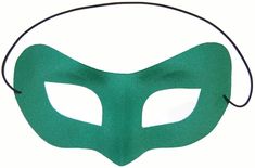 This mask is perfect for a Green Lantern or Green Hornet superhero costume! Includes a plastic green eye mask with an elastic band for wearing. One size fits most adults. Brand new in manufacturer packaging. Green Halloween Cosplay Mask, Green Halloween Costume Party Mask, Green Masks For Carnival Costume Party, Green Halloween Masquerade Mask And Prosthetics, Green Halloween Masquerade Mask, Green Eye Mask For Masquerade, Green Masks And Prosthetics For Carnival Costume Party, Green Costume Mask For Carnival, Green Carnival Costume Mask