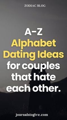 Sometimes, relationships need a little push to get back on track. These alphabet dating suggestions offer unique ways to reconnect with your partner based on zodiac compatibility. Focused on creating shared memories, these date ideas are perfect for couples looking to strengthen their bond.