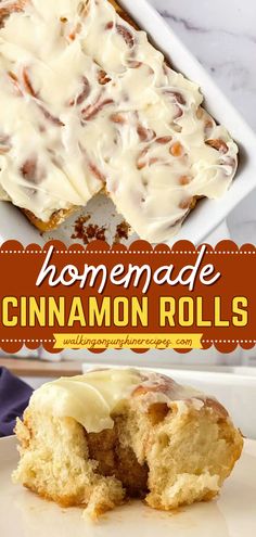 Don't miss out on this Cinnabon copycat recipe! This Mother's day food idea is surprisingly easy. Topped with cream cheese frosting, these homemade cinnamon rolls are an indulgent way to celebrate your Mother's Day brunch at home! Roll Desserts, Homemade Sticky Buns, Fluffiest Cinnamon Rolls, Cinnamon Roll Recipe