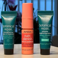 Aveda Nutriplenish Leave-In Conditioner 10ml Lightweight Leave-In Conditioning Spray Hydrates And Replenishes Hair For 72 Hours While Detangling And Protecting From Thermal Styling Up To 450 F. Naturally Derived Uv Filter Helps Protect Hair From The Drying Effects Of The Sun. Aveda Strengthening Mask Intensely Repairs And Strengthens Hair Instantly. Formulated For Weightless Conditioning. Hair Is Visibly Healthier, Softer And Shinier After Just One Use. Aveda Strengthening Leave-In Treatment Ins Aveda Nutriplenish, Aveda Be Curly, Aveda Hair, Conditioning Hair, Scalp Brushing, Aveda Color, Toning Shampoo, Hair Color For Women, Hair Color Pink