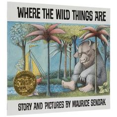 the book where the wild things are is on display