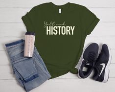 "Our unique and stylish \"Y'all Need History\" shirt, is the perfect gift for history teachers and history enthusiasts alike! Made from high-quality Bella + Canvas 3001 material, this shirt is not only comfortable to wear but also durable for long-lasting use. Featuring a bold and trendy script design, this shirt makes a statement and is a great gift for your favorite history teacher or history enthusiast. Show your appreciation for their hard work and dedication to educating future generations with this shirt. The shirt is perfect for everyday wear or for special occasions such as history class or history conventions. The design is simple and classic, making it easy to pair with any outfit. This shirt is made of 100% combed and ring-spun cotton, making it soft and comfortable to wear all History Tshirts, History Teacher Shirt, Funny History, Script Design, Teacher Craft, Fun Shirts, History Teacher, Silhouette Shirt, Social Studies Teacher