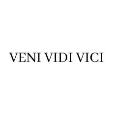 the words veni vidi vici are black and white on a white background