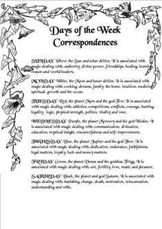 Planetary Magick, Magical Correspondences, Magickal Correspondences, Magic Energy, Magical Days, Wiccan Crafts, Magic Crafts, Magic Day, Magick Spells