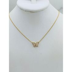 14k Gold Pendant Butterfly Necklace 10mm Pendant Yellow Gold With White Cubic Zirconia Minimalistic Tiny Butterfly With Necklace 14k Gold Dainty Necklace Length 16 -18” Long Fine Jewelry Checkout My Other Jewelry Dije Colgante De Oro De 14 Kilates Mariposa De Mujer 10 Milimetros Dije Mariposa Pequea Para Cadena Delgadita Piedra Zirconia Blanca Cadena 14k De 16 A 18 Pulgadas De Larga Sku 09143 Gold Dainty Necklace, Pendant Butterfly, Tiny Butterfly, Dainty Gold Necklace, Butterfly Necklace, Fine Jewellery Necklace, Dainty Necklace, Necklace Length, Gold Pendant