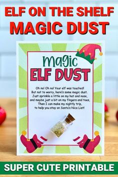 the elf on the shelf magic dust printable