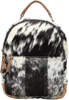 Amazon.com | Myra Bag Cowhide Backpack S-1169 | Casual Daypacks Best Travel Backpack, Cowhide Purse, Cowhide Print, Mini Backpack Purse, Canvas Purse, Outdoor Backpacks, Leather Duffle, Leather Items, Backpack Purse