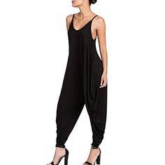 Diy Jumpsuit, Jumper Outfits, Rap Concert, Spaghetti Strap Jumpsuit, Loose Romper, One Piece Romper, Women Summer Casual, Harem Jumpsuits, Comfy Jumpsuits