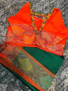 All the sarees come with stitched blouses .Blouse extend upti 44 Ikkat Silk Sarees, Designer Wear, Silk Saree, Silk Sarees, Blouses, Saree, Silk, Pure Products, Etsy Uk