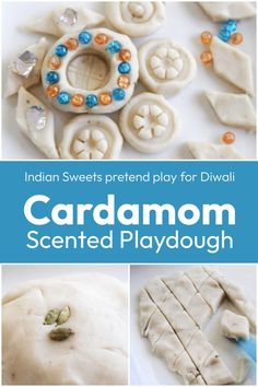 Cardamom Playdough for fun with Diwali Sweets! - The Educators' Spin On It Diwali Activities For Kids, Scented Playdough, Diwali Festival Of Lights, Diwali Sweets, Playdough Activities, Light Activities, Diwali Festival