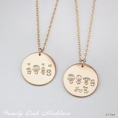 Necklace Family, Disk Necklace, Gifts Fo, Solitaire Necklaces, Disc Necklace