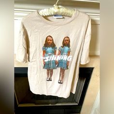 Oh, How We All Love Those Twins Don’t We? Fresh Out Of The Old Hotel In The Shining. Washed Never Worn Because It Scares My Kids. Old Hotel, The Shining, All Love, Blue Cream, Zara Tops, Love Is All, The Old, Twins, Colorful Shirts