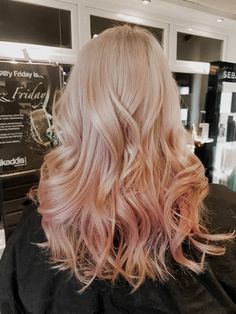 2023 Fun Hair Color Trends For Women, Light Pink Layered Hair, Blonde Hair With Pink Highlights Pastels, Blonde Hair With Pastel Pink Highlights, Icy Pink Hair, Blonde Pink Balayage, Pastel Pink Hair Ombre, Blonde To Pink Ombre, Pink Hair Highlights