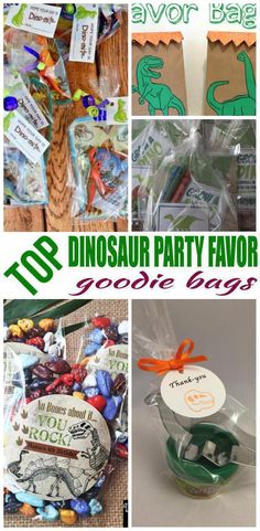 dinosaur party favors and goodie bags