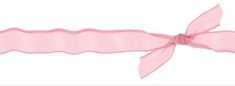 a pink ribbon with a bow on it