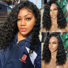 PRICES MAY VARY. Lace Front Wig Human Hair Material:13x4 Water Wave Lace Front Wig Human Hair, Natural Black Color 100% Unprocessed Brazilian Virgin Human Hair Wigs For Black Women Pre-plucked Hairline, Cut From Healthy Young Girl Head Directly. Lace Front Wig Human Hair Quality:180% Density Lace Front Wigs With Human Hair Pre-plucked Hairline, No Shedding and Tangling, No Strange Smell, True Length. Can Be Dyed, Bleached, Premed, Straightened and Restyled. No Animal Hair/fiber/synthetic Mixed, Wavy Wigs For Black Women, Wigs For Black Women Curly, Hair Natural Color, Wavy Wigs, Lace Front Wigs Human Hair, Curly Lace Front Wigs, Wigs Human Hair, Wig Making, Hair Quality