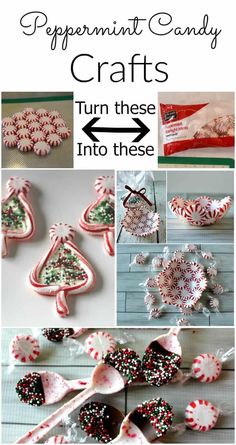 peppermint candy crafts turn those into these