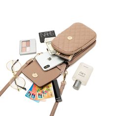 Product information: Material:PU leather Closure:Zipper Clasp Internal structure of the bag: large money clip Bag shape: vertical square type Lining texture: polyester Color:yellow,green,black,pink,coffee,apricot Size: 19.0x 12.5x5CM Packing list: Shoulder Bag*1 Product Image: Versatile Square Portable Phone Bag, Rectangular Phone Bag With Zipper Closure, Trendy Rectangular Wallet With Mobile Phone Bag, Square Phone Bag With Removable Pouch For Travel, Trendy Wallet With Mobile Phone Bag, Rectangular Phone Bag With Zipper For On-the-go, Trendy Rectangular Travel Phone Bag, Trendy Travel Phone Bag Rectangular Case, Trendy Rectangular Phone Bag For Travel