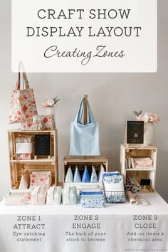 the craft show display layout for creating zones