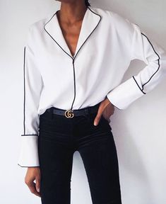 I Would Never Buy Cheap Versions of These Accessories | Who What Wear UK Chique Outfits, 90's Fashion, Outfit Jeans, Business Attire, White Shirts, Looks Style, Mode Inspiration, Style Outfits