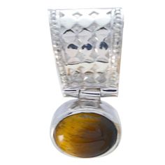 Riyo Good Gemstones Oval Cabochon Brown Tiger Eye 925 Silver Pendants – Riyo Gems #UniqueTigerEyeEdition #TigerEyeSplendorDesign #ArtisanCraftedPendant #CraftedSilverCharm #MesmerizingGemstoneEdition Golden Yellow Color, Mystic Quartz, Color Quartz, Gems Jewelry, Silver Pendants