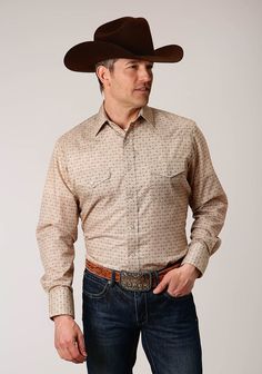 MENS LONG SLEEVE SNAP BEIGE AND RUST VINTAGE FLORAL PRINT WESTERN SHIR – Roper Apparel & Footwear Western Long Sleeve Shirt For Spring, Spring Western Long Sleeve Shirt, Fitted Long Sleeve Shirt For Western-themed Events, Brown Rodeo Shirt With Button Closure, Brown Button Closure Shirt For Rodeo, Western Style Brown Tops For Ranch, Brown Button-up Shirt For Rodeo, Western Brown Shirt For Ranch, Western Style Brown Shirt For Ranch