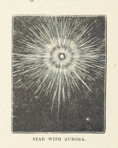 an old book with the title star with aurora written in black and white on it