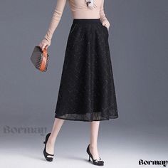 Elegant Half-Length Skirt Set Non-stretch Midi Skirt For Party, Formal Non-stretch Skirt For Spring, Winter Party Midi Length Skirt, Evening Midi Skirt For Fall, Casual Evening Flared Maxi Skirt, Knee-length Bottoms For Spring Evening, Long Skirt For Evening Winter Wear, Knee-length Party Bottoms With Pockets, Fall Party Midi-length Bottoms