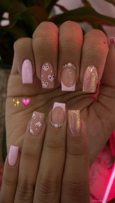 Holiday Acrylic Nails, Trend Nails, Unghie Sfumate, Halloween Acrylic Nails, Girly Acrylic Nails, Summery Nails, Short Square Acrylic Nails, Cute Gel Nails