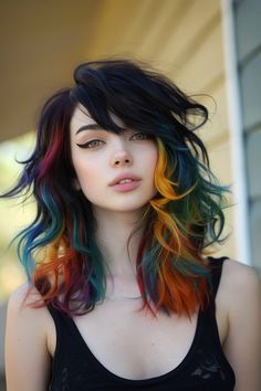 Stylish Hair Colors, World Hair, Creative Hair Color, Dyed Hair Inspiration, Cool Braid Hairstyles, Pretty Hair Color, Cute Hairstyles For Medium Hair, Hair Color For Women, Trendy Hair Color