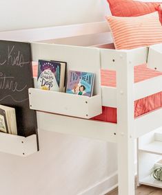 Ryder Bunk Bed Shelf Custom Kids Furniture Nightstand For Bunk Bed, Bunk Bed Book Shelf, Bunk Bed Accessories For Kids, Bunk Bed Storage Ideas, Bunk Bed Rail, Bunk Bed Shelf, Bunk Bed Accessories, Bed Shelf, Bunk Bed Storage