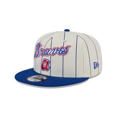 a baseball cap with the word braves on it